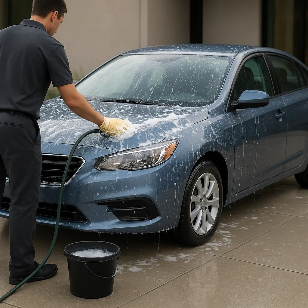 Professional hand car wash